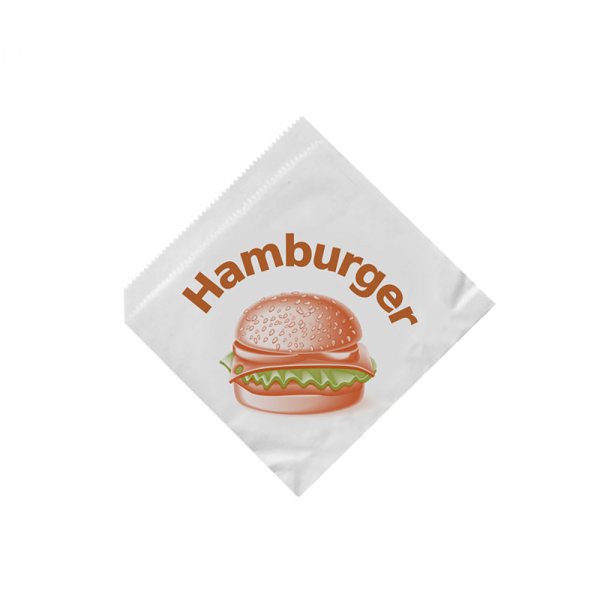 500 Stk. Hamburgertüten Hamburgerbeutel Papiertüten 16x16 cm